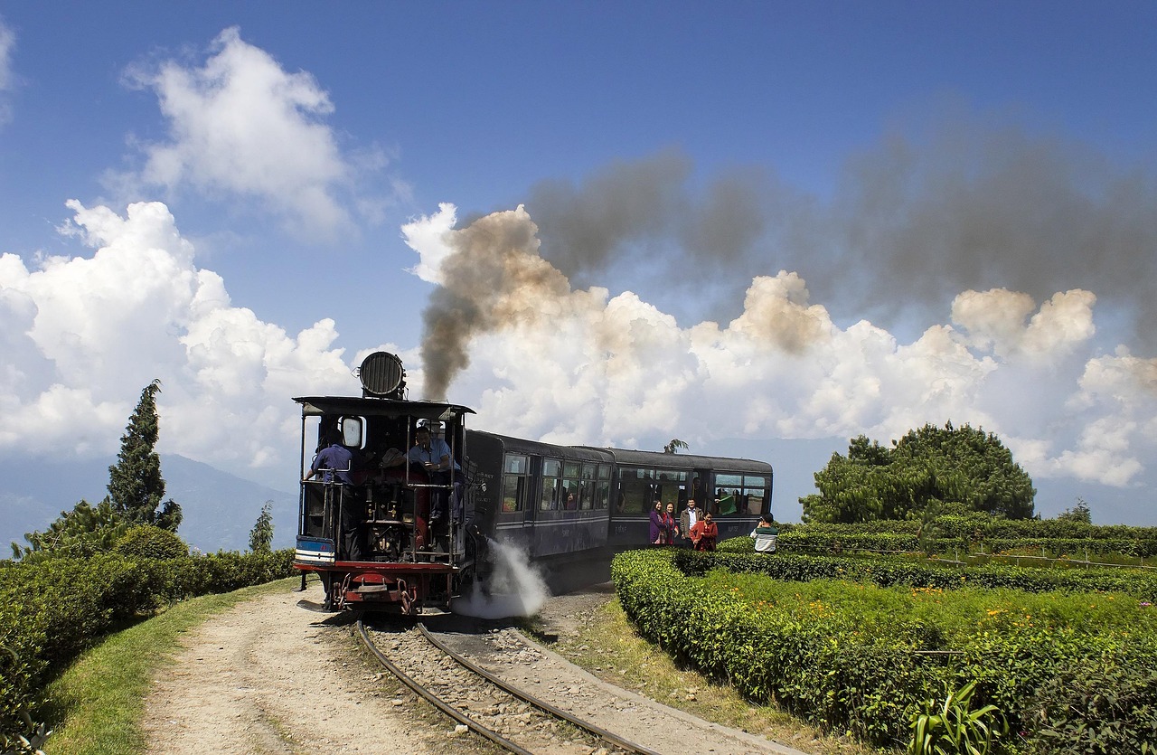 toy train riding in the darjeeling